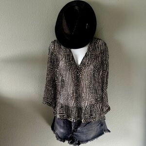 💎 JOIE Silk Chiffon Semi-sheer Blouse Women’s Size Medium 💎